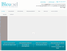 Tablet Screenshot of bleuciel.ca
